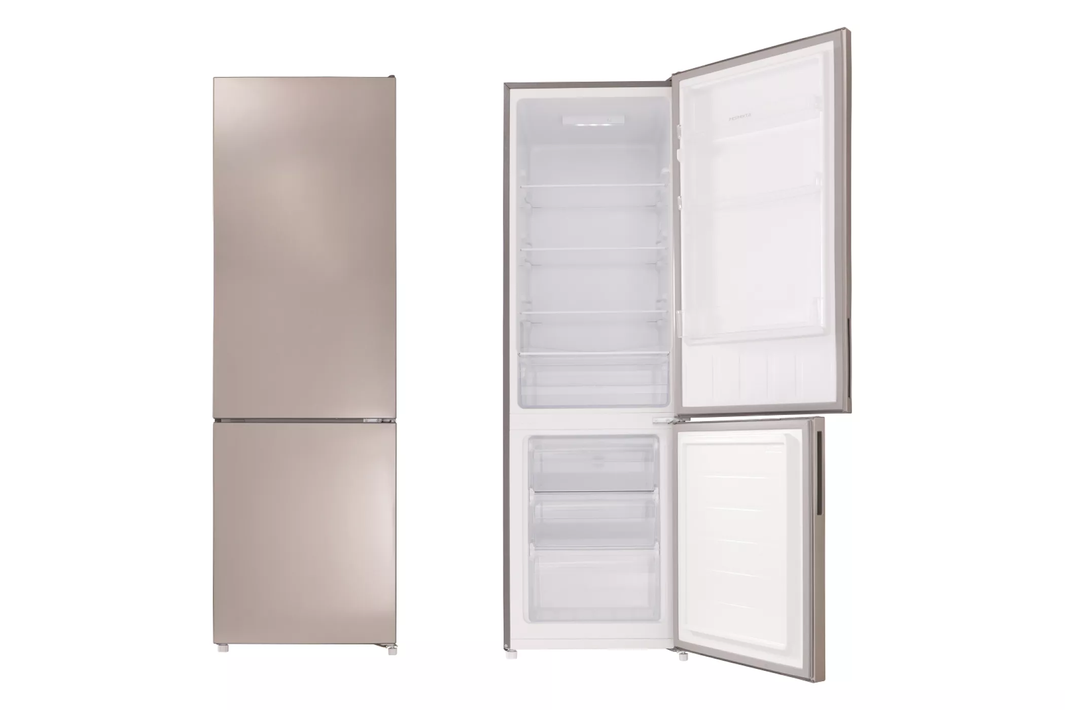 Kühlschrank Kühl Gefrierkombination Standgerät freistehend Inox Look Respekta