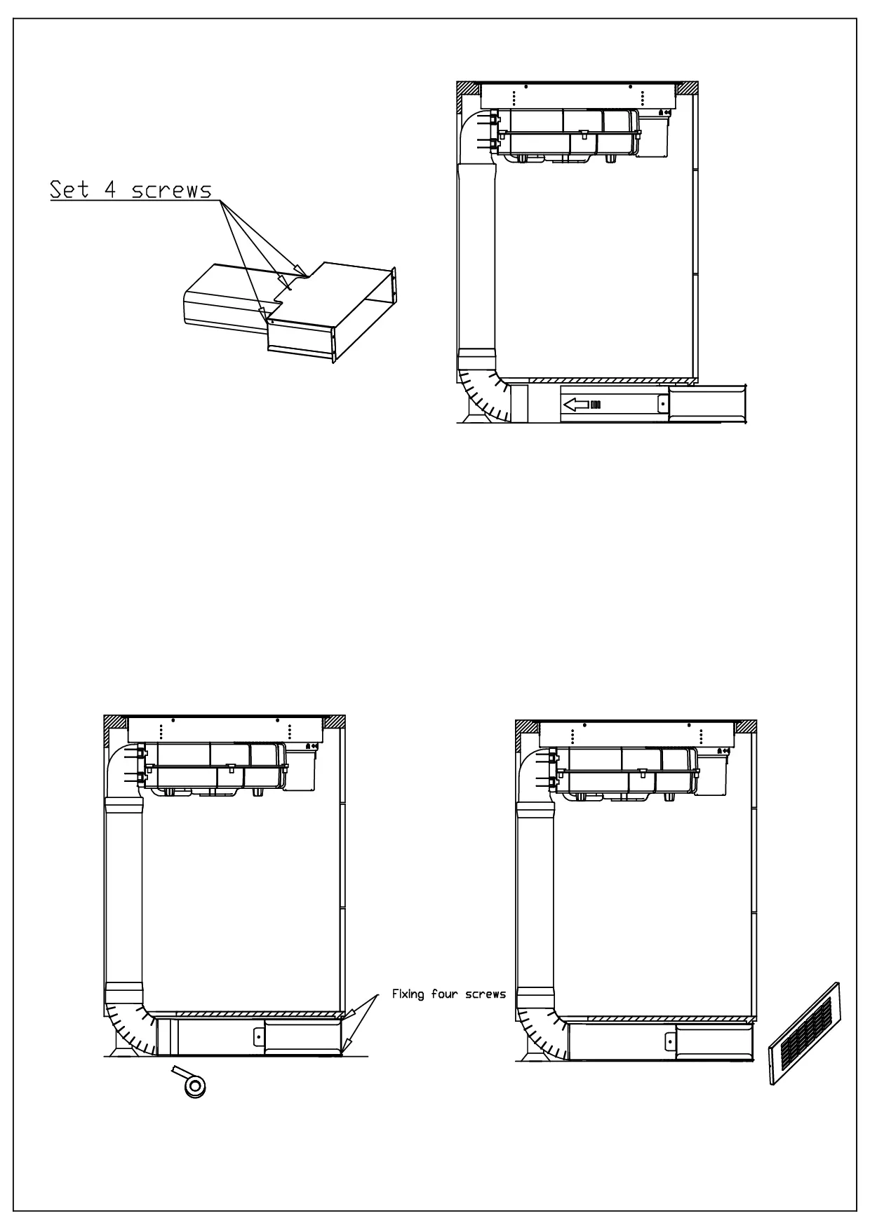 Kochfeldabzug Backdraft Downdraft Muldenabzug Induktion 83 cm Calima Respekta