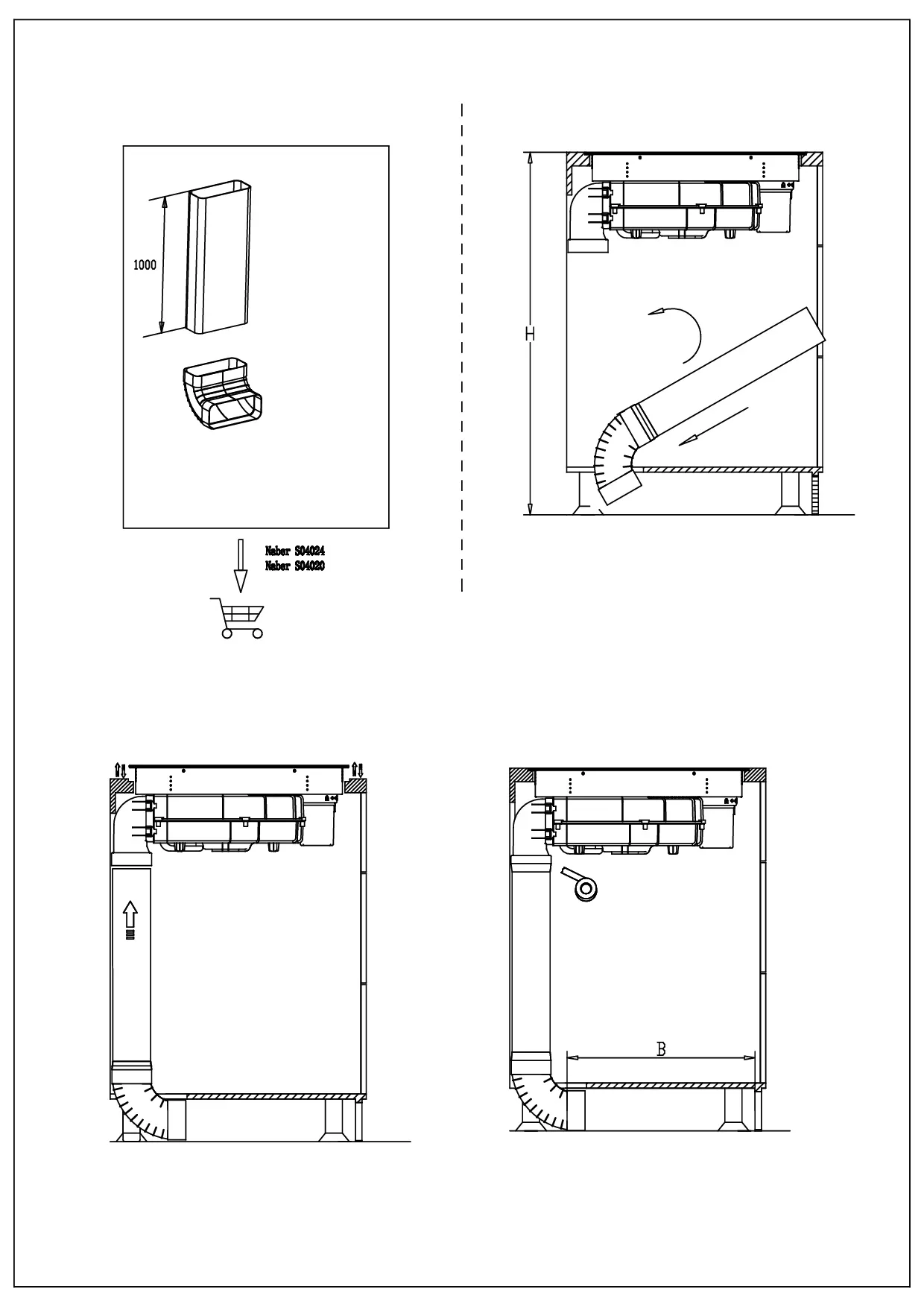 Kochfeldabzug Backdraft Downdraft Muldenabzug Induktion 83 cm Calima Respekta