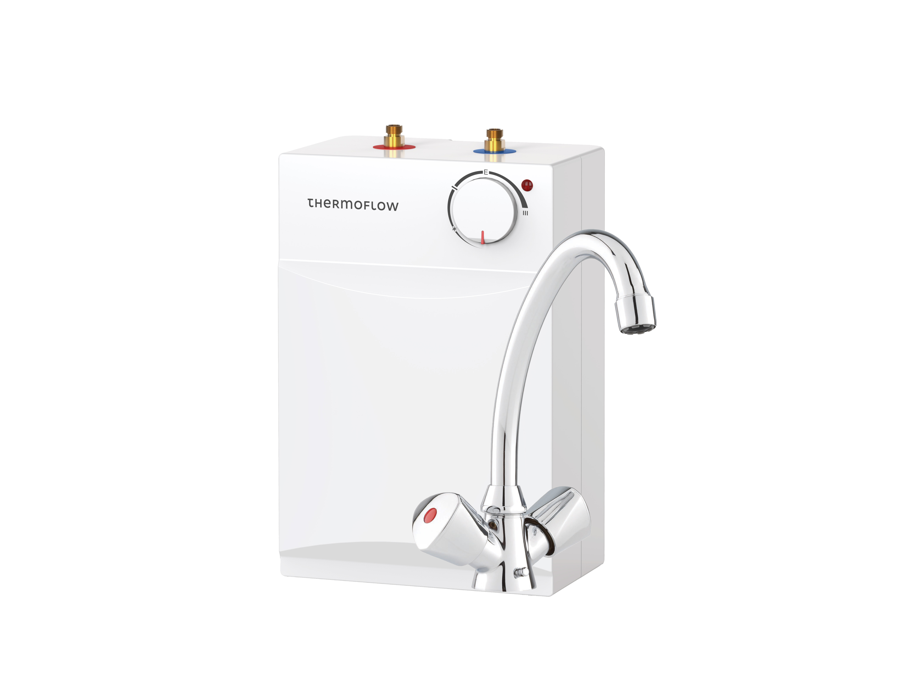 Boiler Warmwasserspeicher 5 L Untertisch Niederdruck 2kW + Armatur Thermoflow