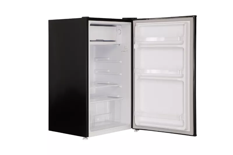 Kühlschrank Kältefach freistehend Retro 83 cm 90 Liter Schwarz Respekta