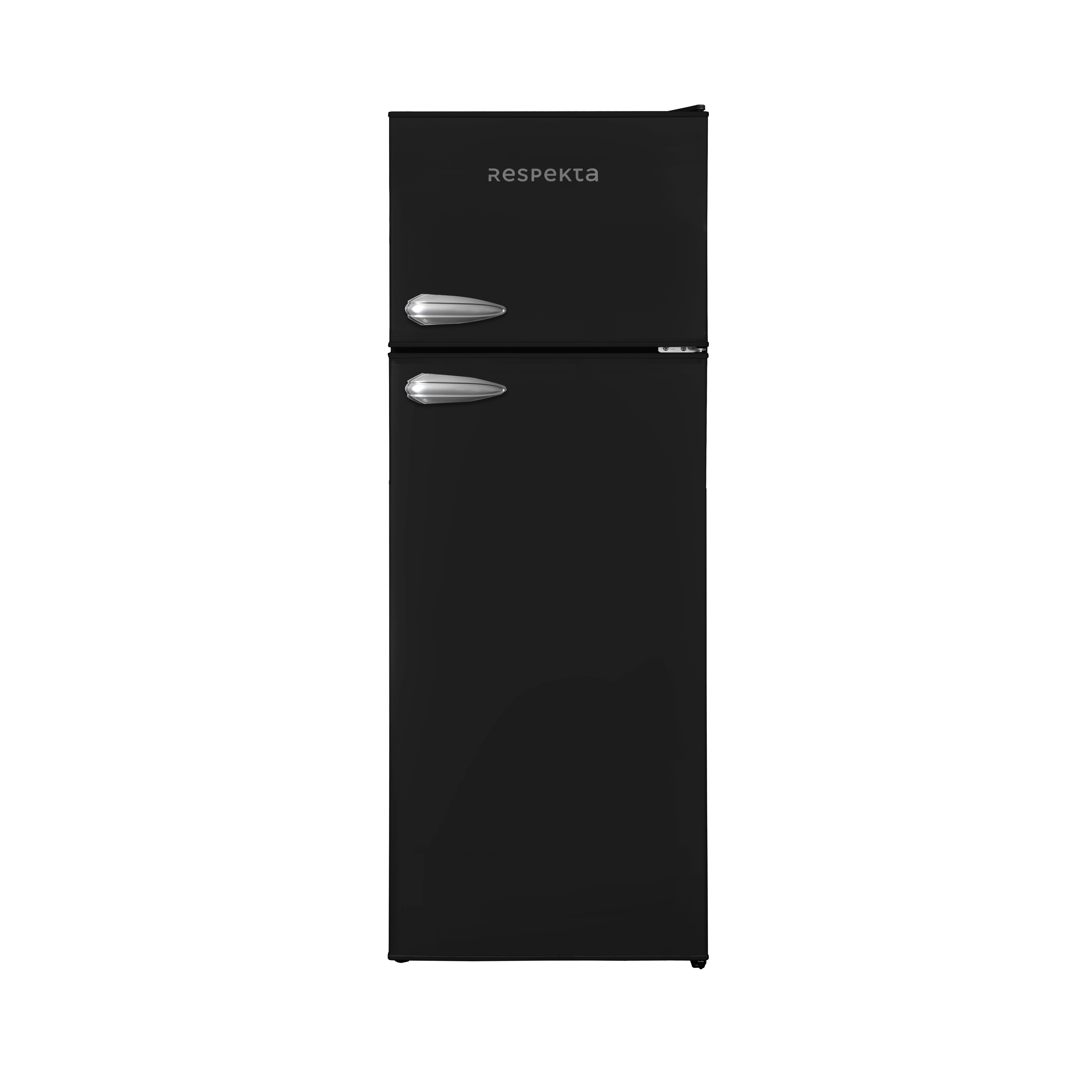 Kühlschrank freistehend 171 Liter 4* Gefrierfach Retro 144 cm schwarz Respekta
