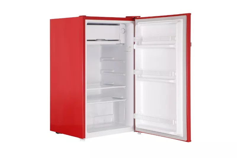 Kühlschrank Kältefach freistehend Retro 83 cm 90 Liter Rot Respekta