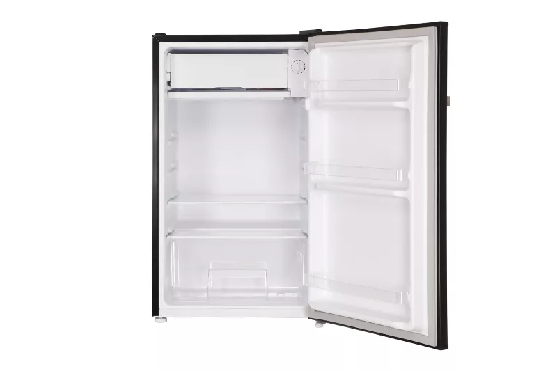 Kühlschrank Kältefach freistehend Retro 83 cm 90 Liter Schwarz Respekta