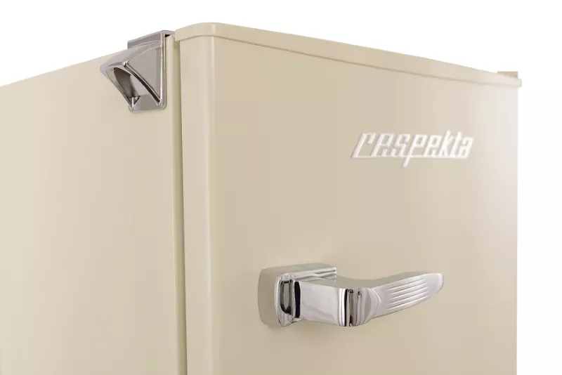 Kühlschrank Kältefach freistehend Retro 83 cm 90 Liter Creme Respekta