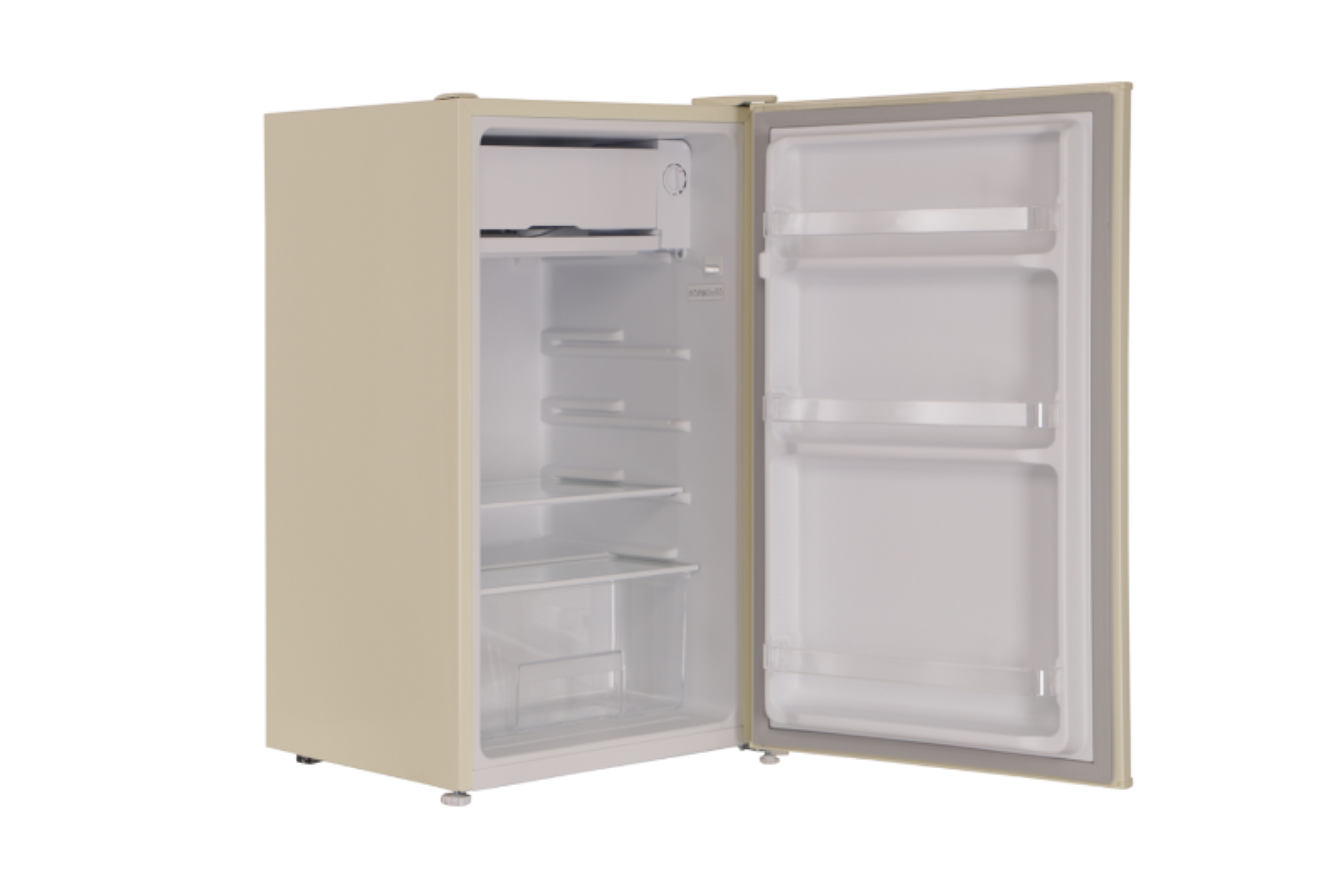 Verpackungsschaden Kühlschrank Kältefach freistehend Retro 83 cm 90 Liter Creme Respekta