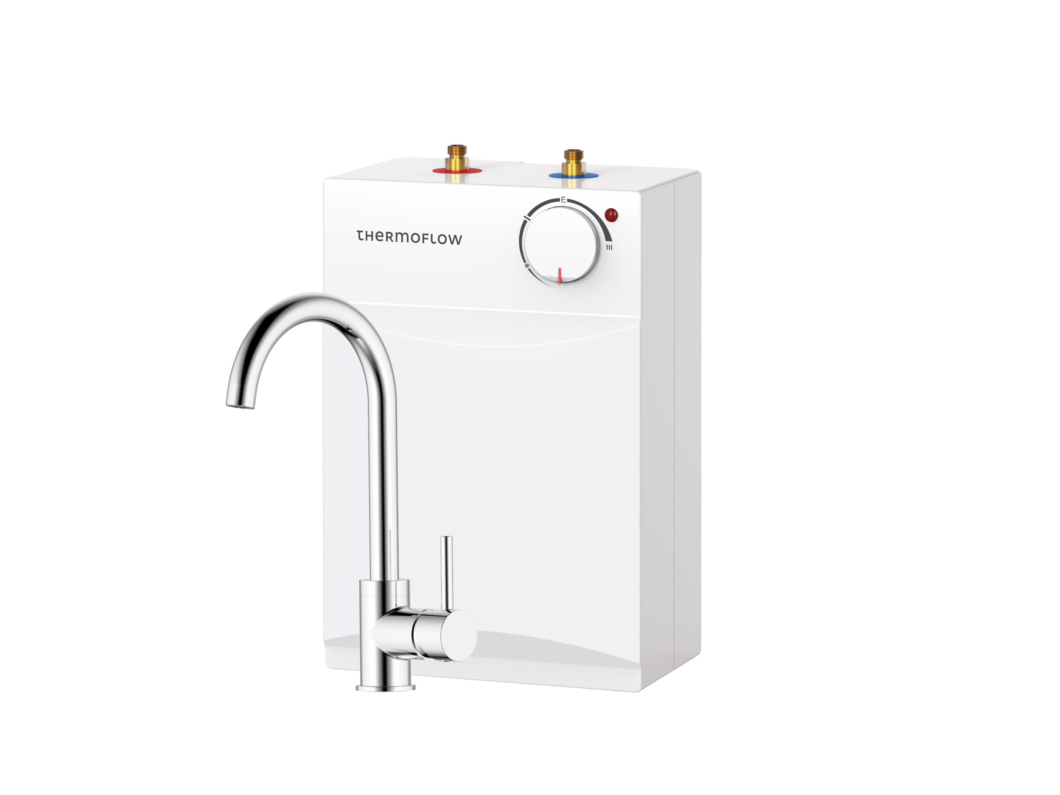 Boiler Warmwasserspeicher 5 L Untertisch steckerfertig + Armatur 2 kW Thermoflow