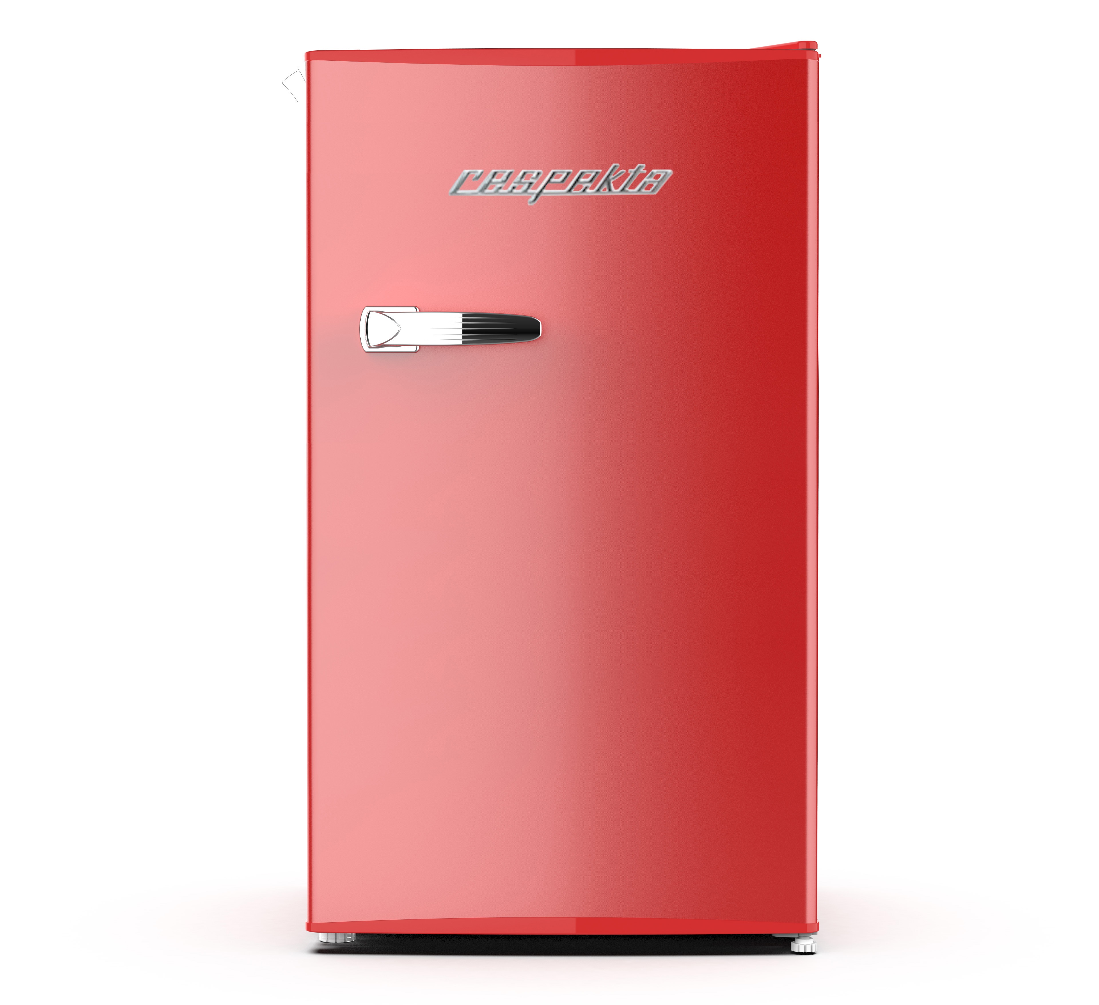 Kühlschrank Gefrierfach freistehend Retro 83 cm 90 Liter Rot